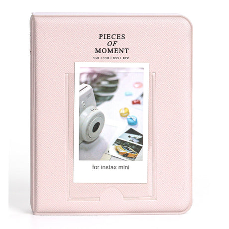 Zikkon Compatible 64 sheet Album for Fujifilm Instax Mini Film (3 inch) Blossom Pink