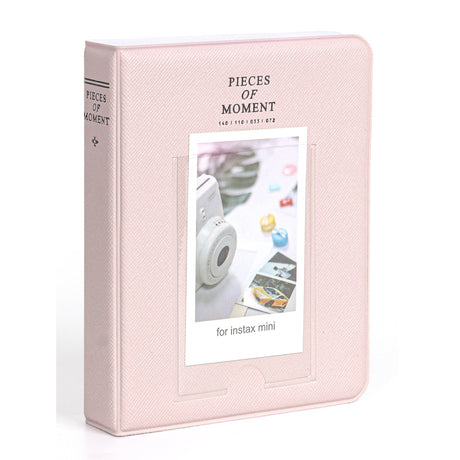 Zikkon Compatible 64 sheet Album for Fujifilm Instax Mini Film (3 inch) Blossom Pink