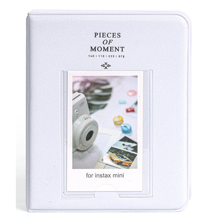 Zikkon Compatible 64 sheet Album for Fujifilm Instax Mini Film (3 inch) Clay White