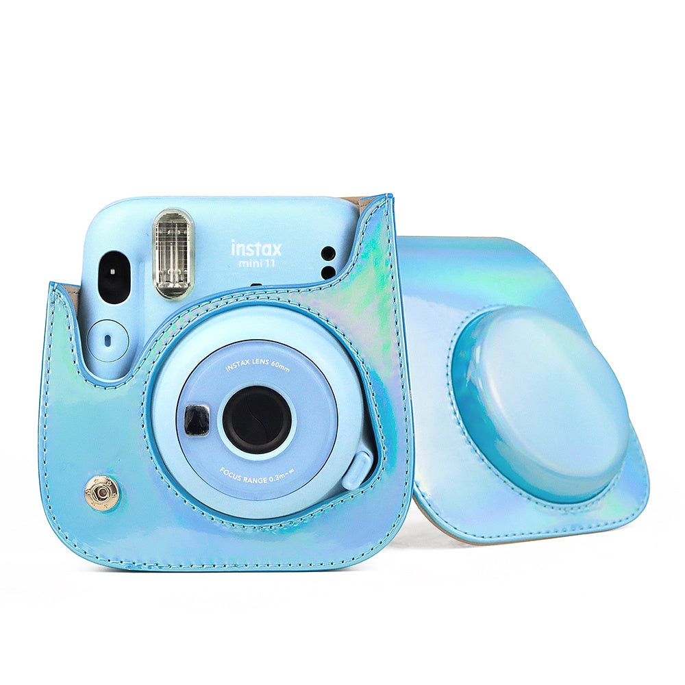 Zenko Compatible Mini 11 Camera Case Bag for Fujifilm Instax Mini 11 8 8+ 9 Camera (Holographic Blue)