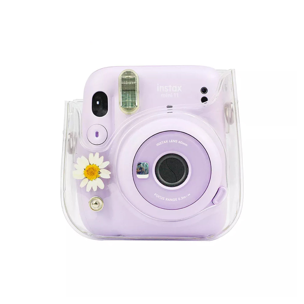 Zenko Compatible Mini 11 Camera Case Bag for Fujifilm Instax Mini 11 8 8+ 9 Camera White Daisy