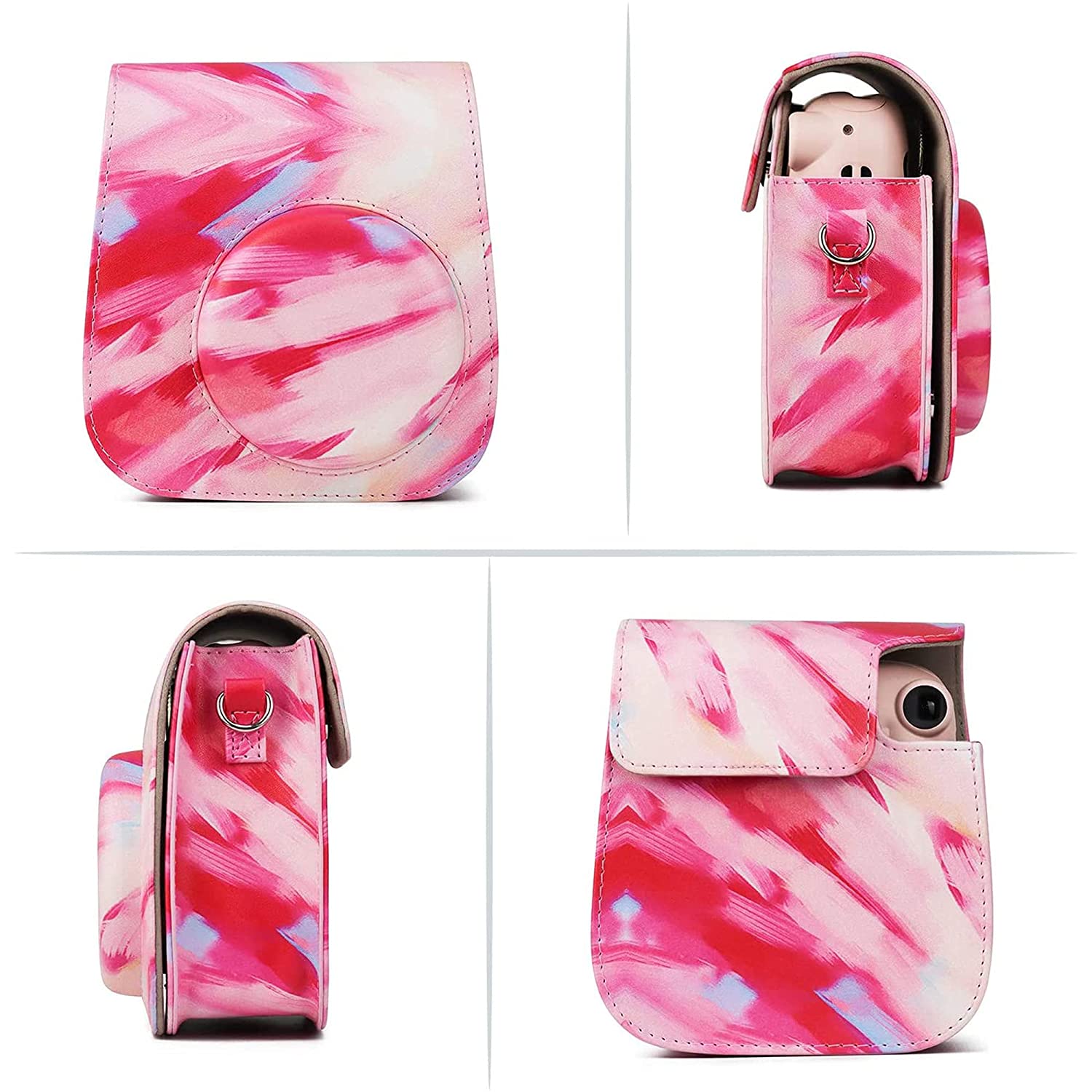 Zenko Compatible Mini 11 Camera Case Bag for Fujifilm Instax Mini 11 8 8+ 9 Camera (pastel)
