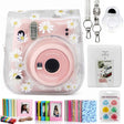Zenko Compatible Mini 11 Camera Case Bundle with Album, Filters and Other Accessories for Fujifilm Instax Mini 11 (7 Items) Transparent Daisy