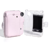 Zikkon Instax Mini 12 Hard Carrying Protective Case with Shoulder Straps and Stickers Decoration Set Blossom Pink