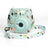 Zikkon Instax Mini 12 Hard Carrying Protective Case with Shoulder Straps and Stickers Decoration Set Mint Green