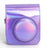 Zikkon Instax Mini 12 Protective Camera Case PU Leather Carrying Bag Holographic purple