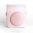 Zikkon Instax Mini 12 Protective Camera Case PU Leather Carrying Bag Pink gradient weaving