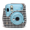 Zenko Instax mini 11 Camera PU Leather black and white suqares Case Bag