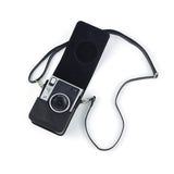 Zenko Instax mini Evo Camera top open PU Leather Case Bag Black