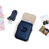 Zenko Instax Mini Compatible Link 2 Photo Printer PU Leather Protective Cover Blue