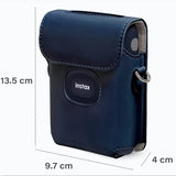 Zenko Instax Mini Compatible Link 2 Photo Printer PU Leather Protective Cover Blue