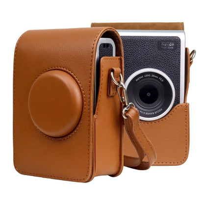 Zenko Mini Evo Case for Fujifilm Instax Mini Evo Instant Camera (brown)
