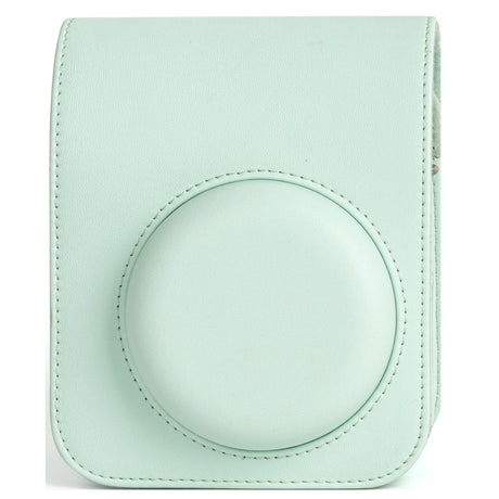 Zikkon Instax Mini 12 Protective Camera Case PU Leather Carrying Bag Mint Green