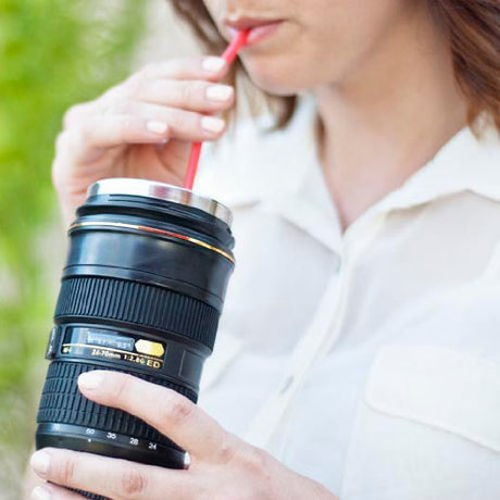 ZIKKON Zoom Version Lens THERMOS Coffee Cup /Camera Lens Mug /Lens Coffee Cups INCLUDES FREE CARRY CASE AFS NIKKOR 2470mm f/2.8G ED
