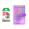 Fujifilm Instax Mini 10X1 Instant Film With 96-Sheets Album For Mini Film (3 inch) (Iridescent purple)