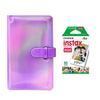 Fujifilm Instax Mini 10X1 Instant Film With 96-Sheets Album For Mini Film (3 inch) (Iridescent purple)