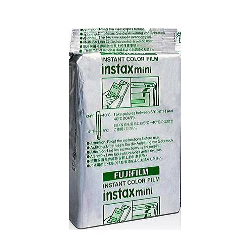 Fujifilm Instax Mini 10X1 Instant Film With Compatible 128 Pockets Mini Photo Album (Brown)
