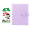 Fujifilm Instax Mini 10X1 Instant Film With Compatible 128 Pockets Mini Photo Album (Lilac purple)