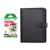 Fujifilm Instax Mini 10X1 Instant Film With Compatible 128 Pockets Mini Photo Album (charcoal gray)