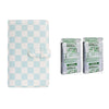 Fujifilm Instax Mini 10X2 Instant Film With 96-Sheets Album For Mini Film (3 inch) (Blue Checkboard)