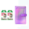 Fujifilm Instax Mini 10X2 Instant Film With 96-Sheets Album For Mini Film (3 inch) (Iridescent purple)