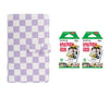 Fujifilm Instax Mini 10X2 Instant Film With 96-Sheets Album For Mini Film (3 inch) (Purple Checkboard)