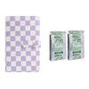 Fujifilm Instax Mini 10X2 Instant Film With 96-Sheets Album For Mini Film (3 inch) (Purple Checkboard)