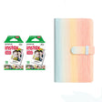 Fujifilm Instax Mini 10X2 Instant Film With 96 pocket Album For Mini Film (3 inch) Rainbow color