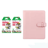 Fujifilm Instax Mini 10X2 Instant Film With Compatible 128 Pockets Mini Photo Album Blush pink