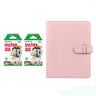 Fujifilm Instax Mini 10X2 Instant Film With Compatible 128 Pockets Mini Photo Album Blush pink